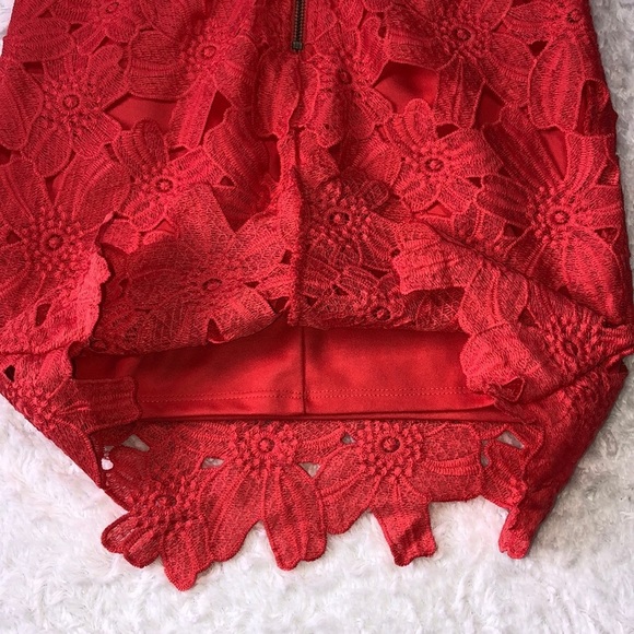 ASTR The Label Lace Coral Sleeveless Dress - Picture 8 of 15